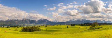 Bavaria, Almanya için panoramik manzara