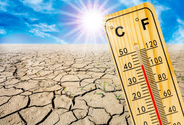 high temperature, heat and dryness in summer