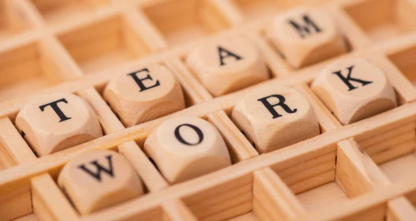 Trabalho Equipe Wordcloud — Fotografia de Stock