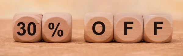 Printed Wooden Cubes — Stock Photo, Image