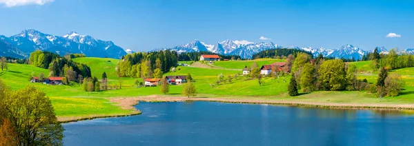 Die Ländliche Landschaft Bayern Frühling — Stockfoto