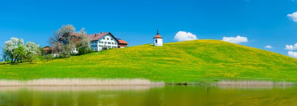 春季巴伐利亚的农村景观 — 图库照片