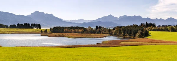Vista Panoramica Sul Bellissimo Paesaggio Baviera Germania — Foto Stock