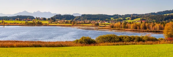 Beautiful Panoramic Landscape Lake Bavaria — Stock Photo, Image