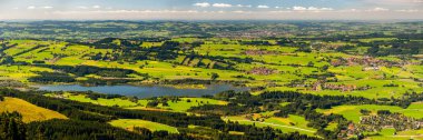 Bavyera 'daki Allgaeu' de panoramik manzara