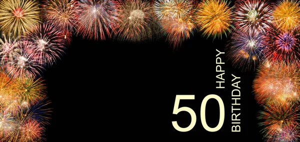 Gefeliciteerd Met 50E Verjaardag — Stockfoto
