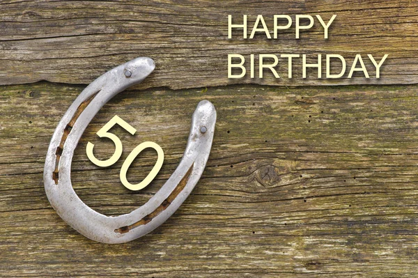 Congratulations 50Th Birthday — Stock Photo, Image