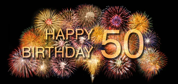 Congratulazioni 50Esimo Compleanno — Foto Stock