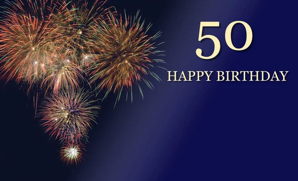 Congratulations 50Th Birthday — Stock Photo, Image