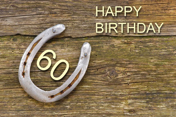 Congratulations Happy Birthday 60Th Birthday — Stock Photo, Image