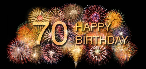 Gefeliciteerd Met 70E Verjaardag — Stockfoto