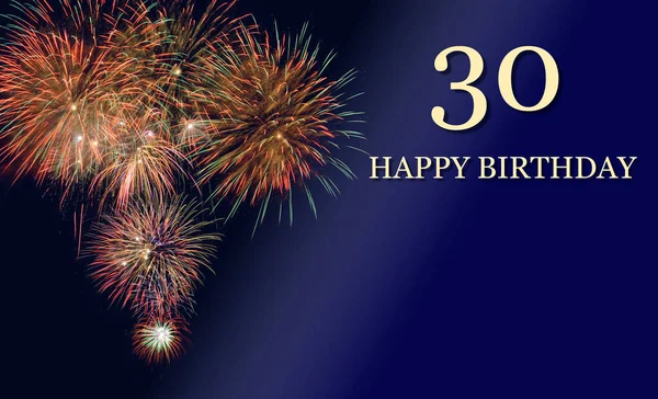 Congratulazioni Felici 30Esimo Compleanno — Foto Stock