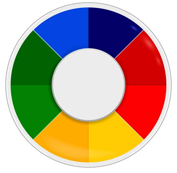 Borda redonda multicolorida com espaço de cópia — Vetor de Stock