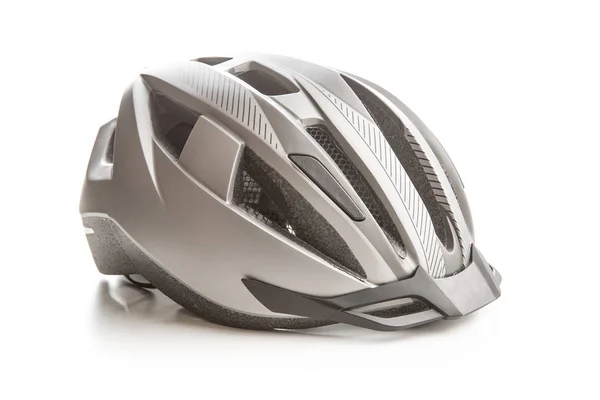 Casque Vélo Dur Isolé Sur Fond Blanc — Photo