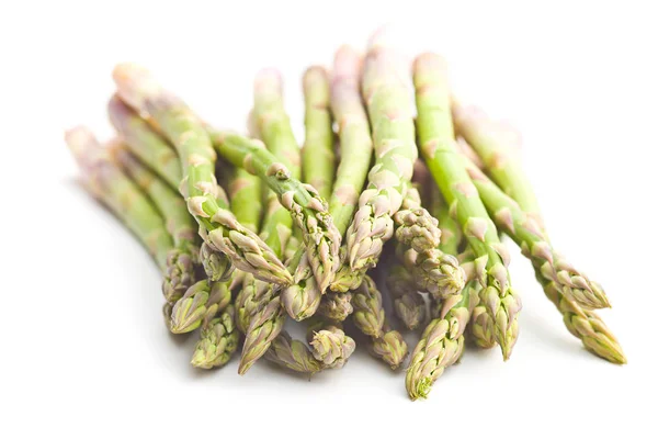 Fresh Green Asparagus Isolated White Background — Stock Photo, Image