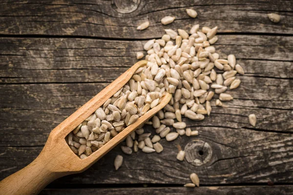 Peeled Sunflower Seeds Scoop — Stock Photo, Image