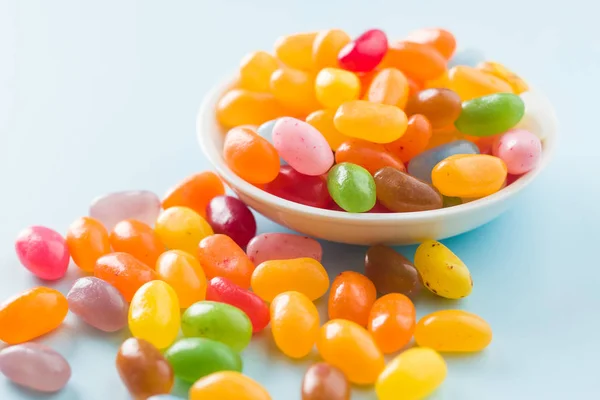 Zoete Jelly Beans Kom — Stockfoto