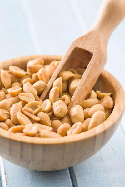 Cacahuetes Tostados Salados Tazón — Foto de Stock