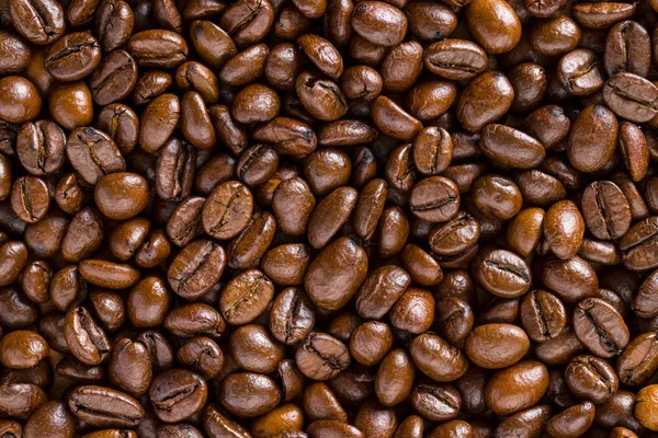 Muster Gerösteter Kaffeebohnen Textur — Stockfoto