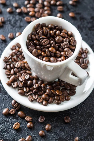 Rostade kaffebönor. — Stockfoto