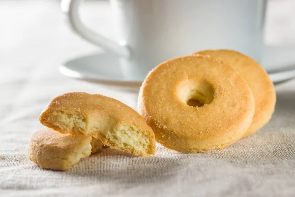 Sweet Buttery Biscuits Kitchen Table — Stock Photo, Image