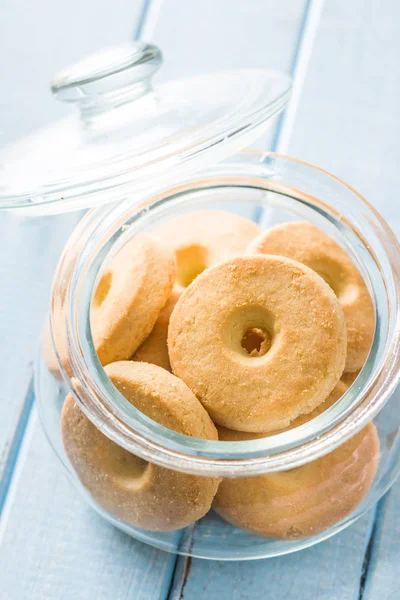 Sweet Buttery Biscuits Jar — Stock Photo, Image