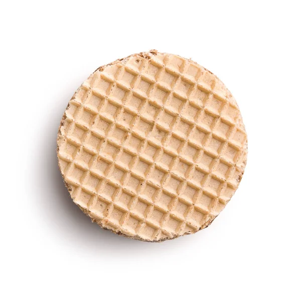 Söt Choklad Wafer Kex Isolerad Vit Bakgrund — Stockfoto