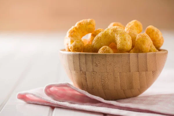 Puré Cacahuete Crujiente Tazón — Foto de Stock