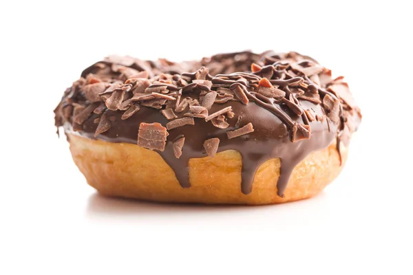 Sweet Glazed Donut Isolated White Background — Stock Photo, Image