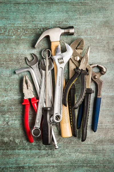 Σετ Εργαλείων Εργαλεία Χειρός Για Τεχνίτες — Φωτογραφία Αρχείου