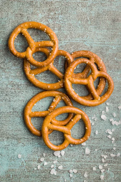 Αλατισμένα μίνι pretzels σνακ. — Φωτογραφία Αρχείου
