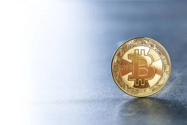 Bitcoin Pièce Concept Crypto Monnaie — Photo