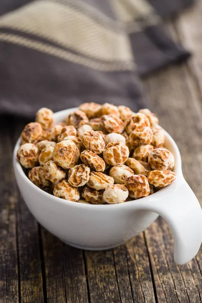 Nueces Tigre Sabrosas Nueces Chufa Superalimento Saludable Tazón — Foto de Stock