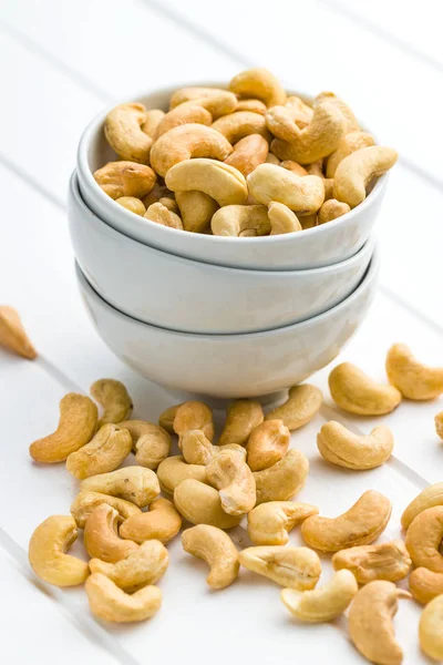 Geröstete Cashewnüsse Schüssel — Stockfoto