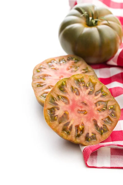 Dunkle Weintomaten Isoliert Auf Weißem Hintergrund — Stockfoto