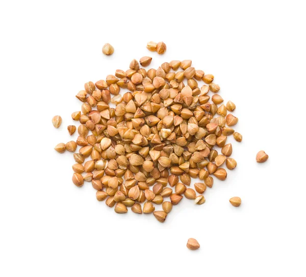 Dry Healthy Buckwheat Isolated White Background — Stock Photo, Image