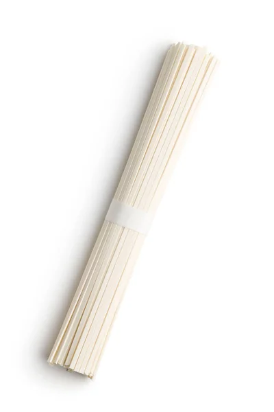 Raw Udon Noodles Isolated White Background — Stock Photo, Image
