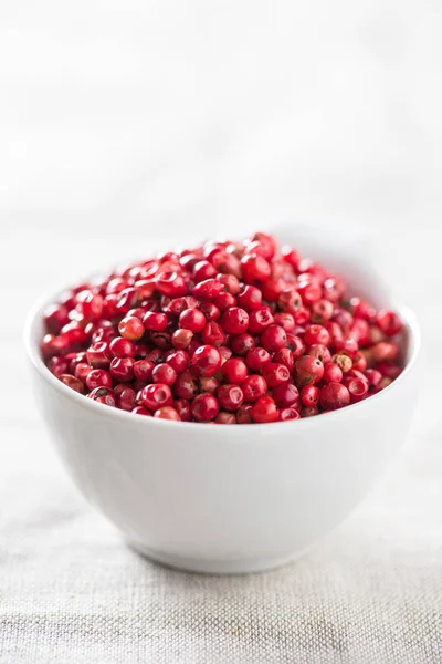 Dried Pink Peppercorn Bowl — Stock Photo, Image