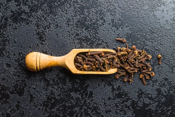 Carnation Dried Clove Spice Scoop — Stock Photo, Image