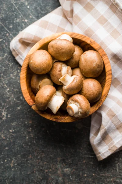 Cogumelos de champignon frescos. — Fotografia de Stock