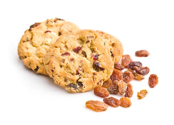 Zoete koekjes met rozijnen. — Stockfoto