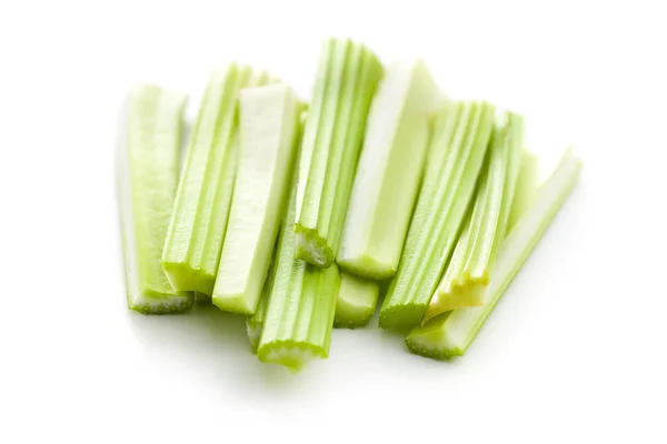 Celery sticks. Cutting celery stalks. — Stock Photo, Image