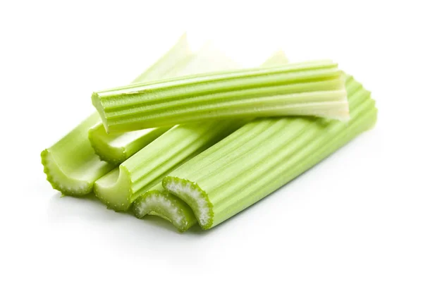 Celery sticks. Cutting celery stalks. — Stock Photo, Image