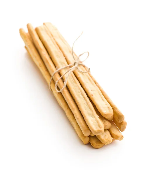 Italian grissini breadsticks. Tasty grissini snack. — Stock Photo, Image