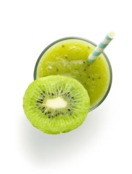 Glas Kiwi Smoothie SAP. — Stockfoto