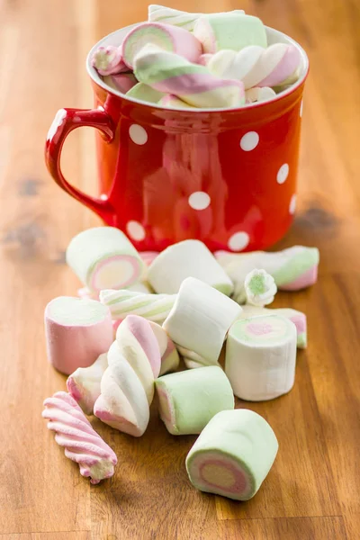 Sladké barevné Marshmallow. — Stock fotografie