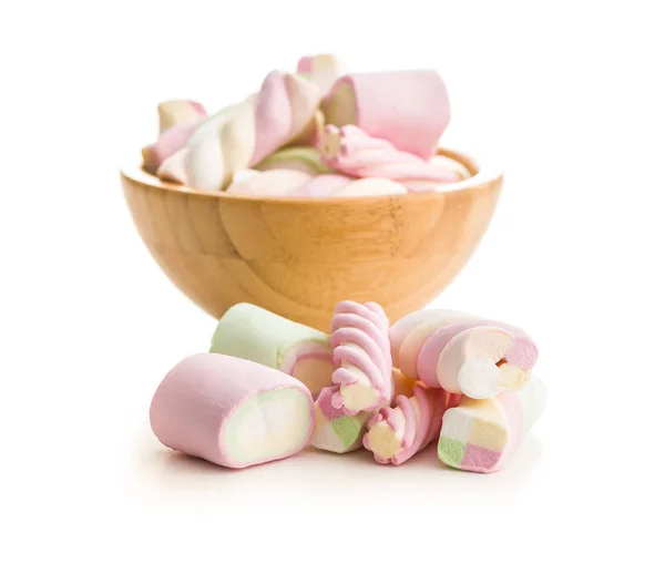 Dolci marshmallow colorati . — Foto Stock