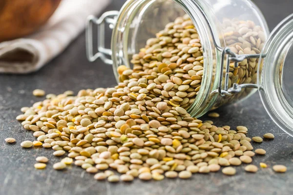Uncooked dried lentil. — Stock Photo, Image