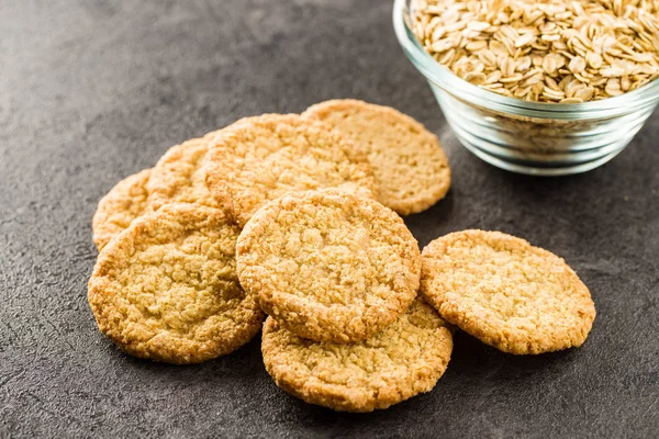 Τραγανό oatmeal μπισκότα. — Φωτογραφία Αρχείου
