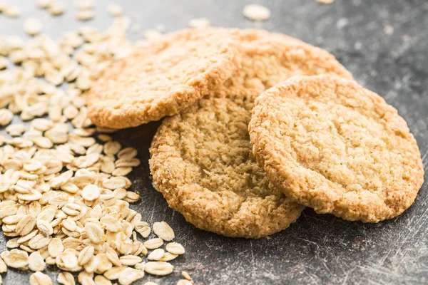 Crispy oatmeal cookies. — Stock Photo, Image
